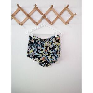 Volcom Women's Black Floral Lightweight Shorts - Size Large